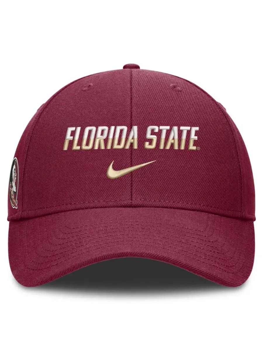 Кепка с вышитым словом Florida State Seminoles Nike — изображение 2 из 4, гранат