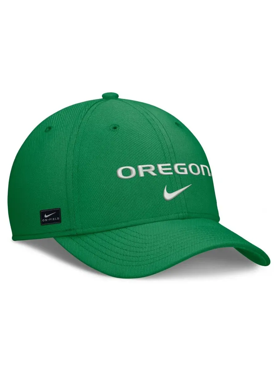Кепка Nike с вышивкой, модель Rise On-Field Swoosh Flex Dri-FIT — изображение 3 из 4, зеленый
