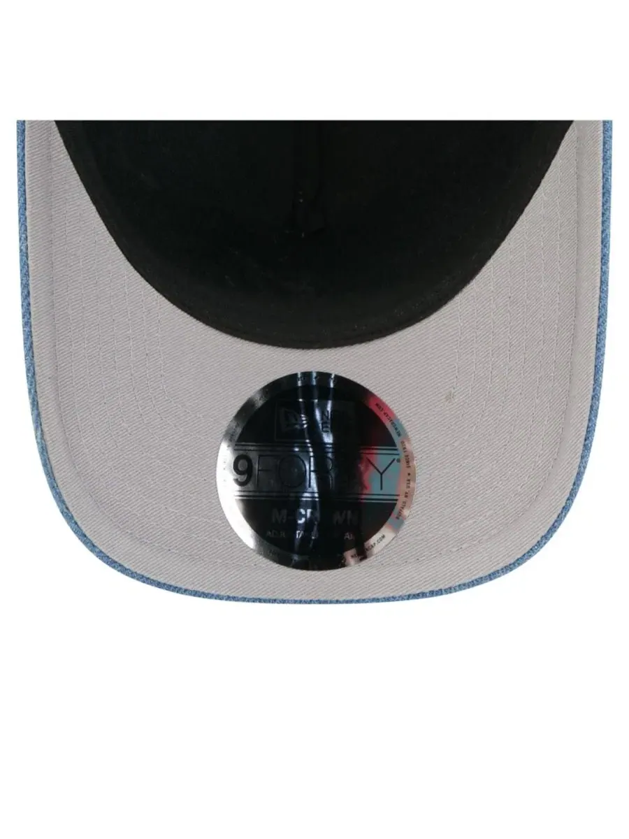 Бейсболка New Era A-Frame 9FORTY с вышивкой Atlanta Braves — изображение 2 из 5, джинсовый синий