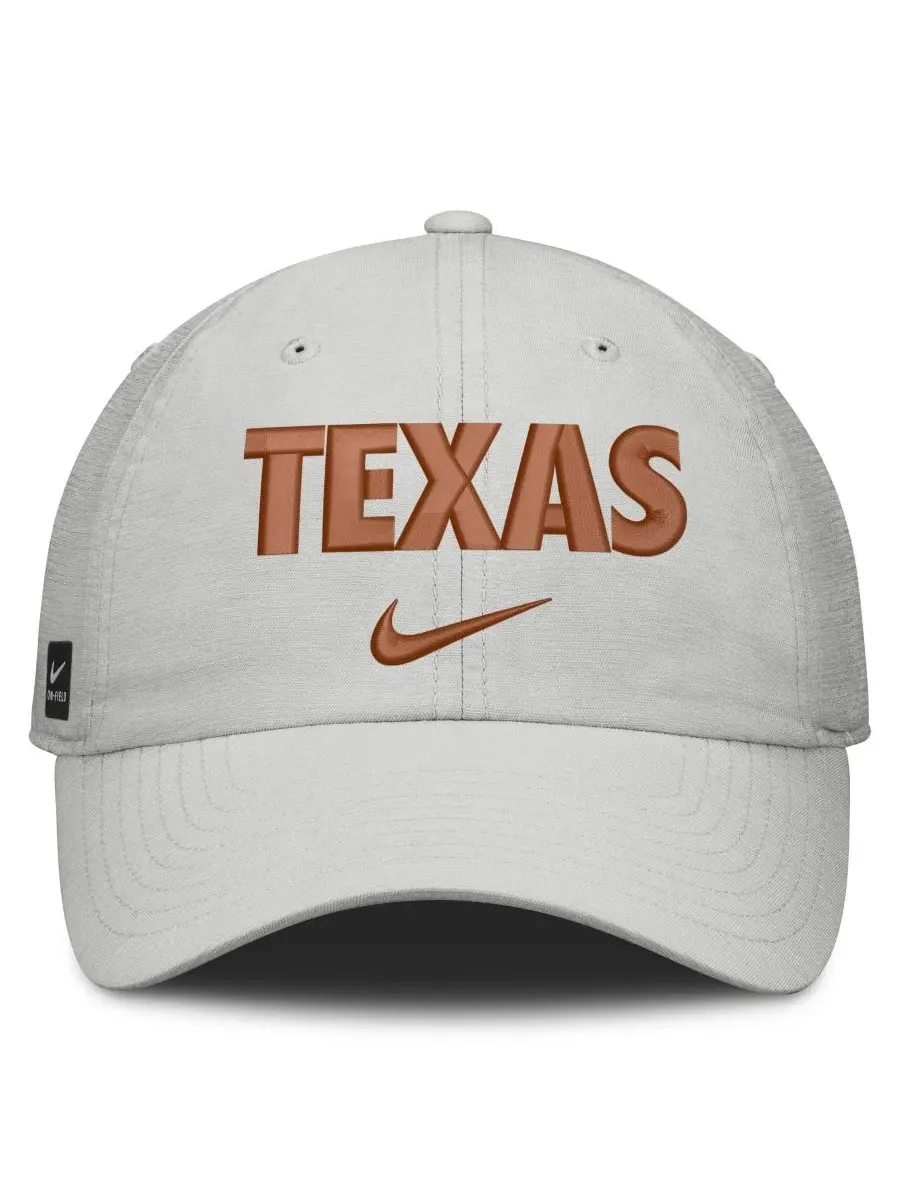 Кепка Nike Texas Longhorns 2026 On-Field Gameday Club Adjustable Hat — изображение 2 из 4, серый