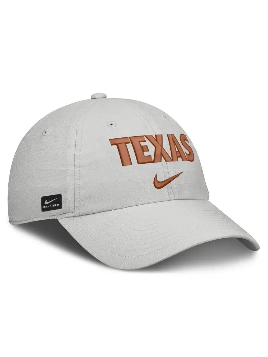 Кепка Nike Texas Longhorns 2026 On-Field Gameday Club Adjustable Hat — изображение 3 из 4, серый