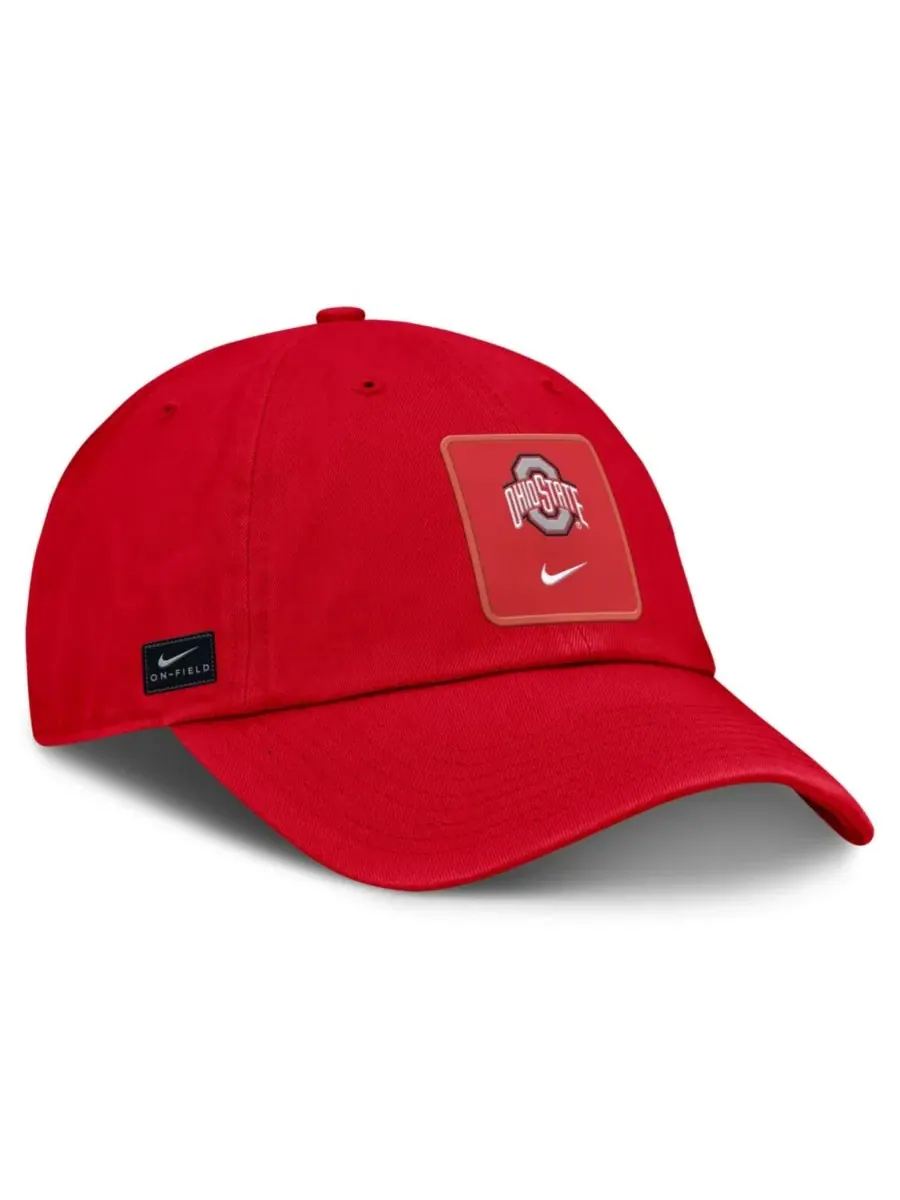 Кепка Nike 2026 Sideline Club с вышивкой Ohio State Buckeyes — изображение 3 из 4, алый