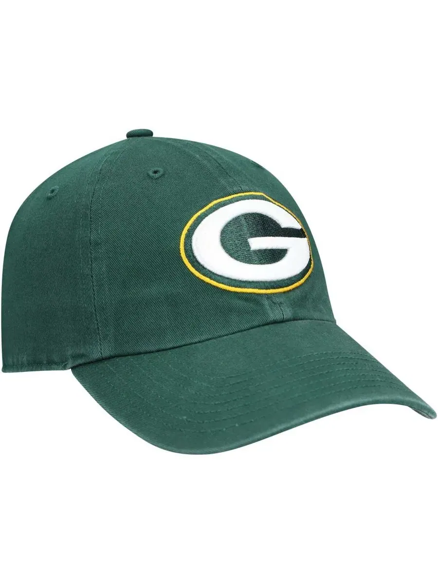 Кепка Green Bay Packers Logo Clean Up '47 Brand — изображение 3 из 4, зеленый