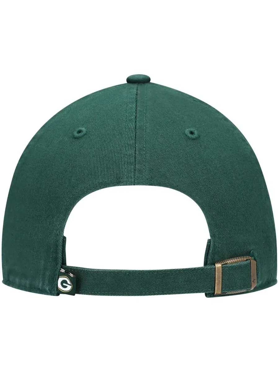Кепка Green Bay Packers Logo Clean Up '47 Brand — изображение 4 из 4, зеленый