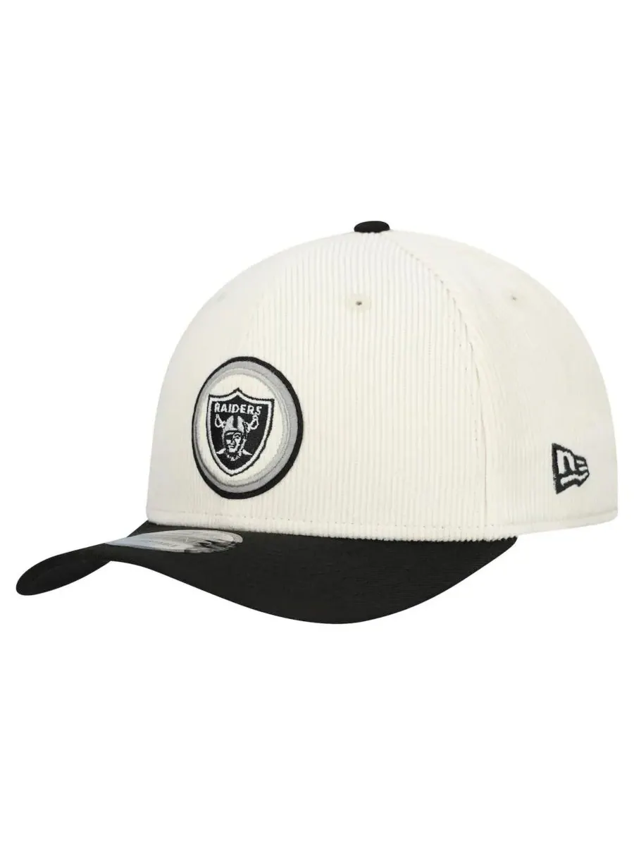Мужская регулируемая кепка Stone Las Vegas Raiders Loyal Corduroy 9SEVENTY New Era — изображение 1 из 4, черный