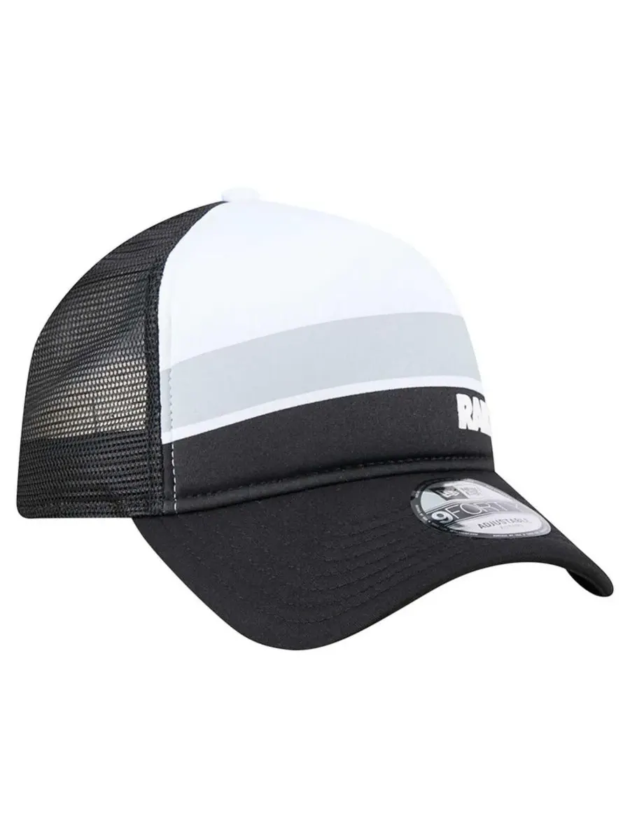 New Era Большая детская бейсболка-тракер Las Vegas Raiders Sport Night Color Block 9FORTY A-Frame с — изображение 4 из 5