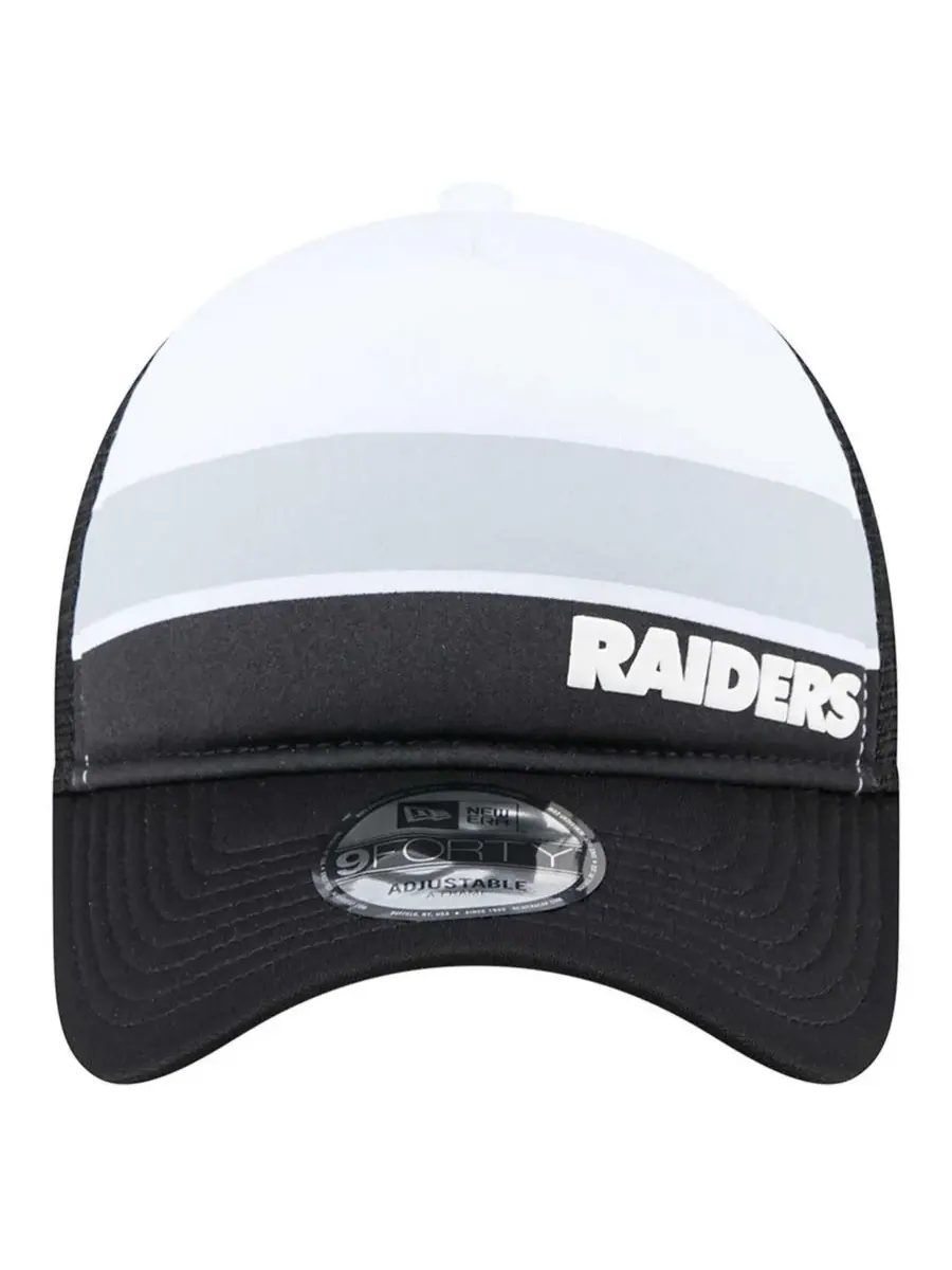 New Era Большая детская бейсболка-тракер Las Vegas Raiders Sport Night Color Block 9FORTY A-Frame с — изображение 5 из 5