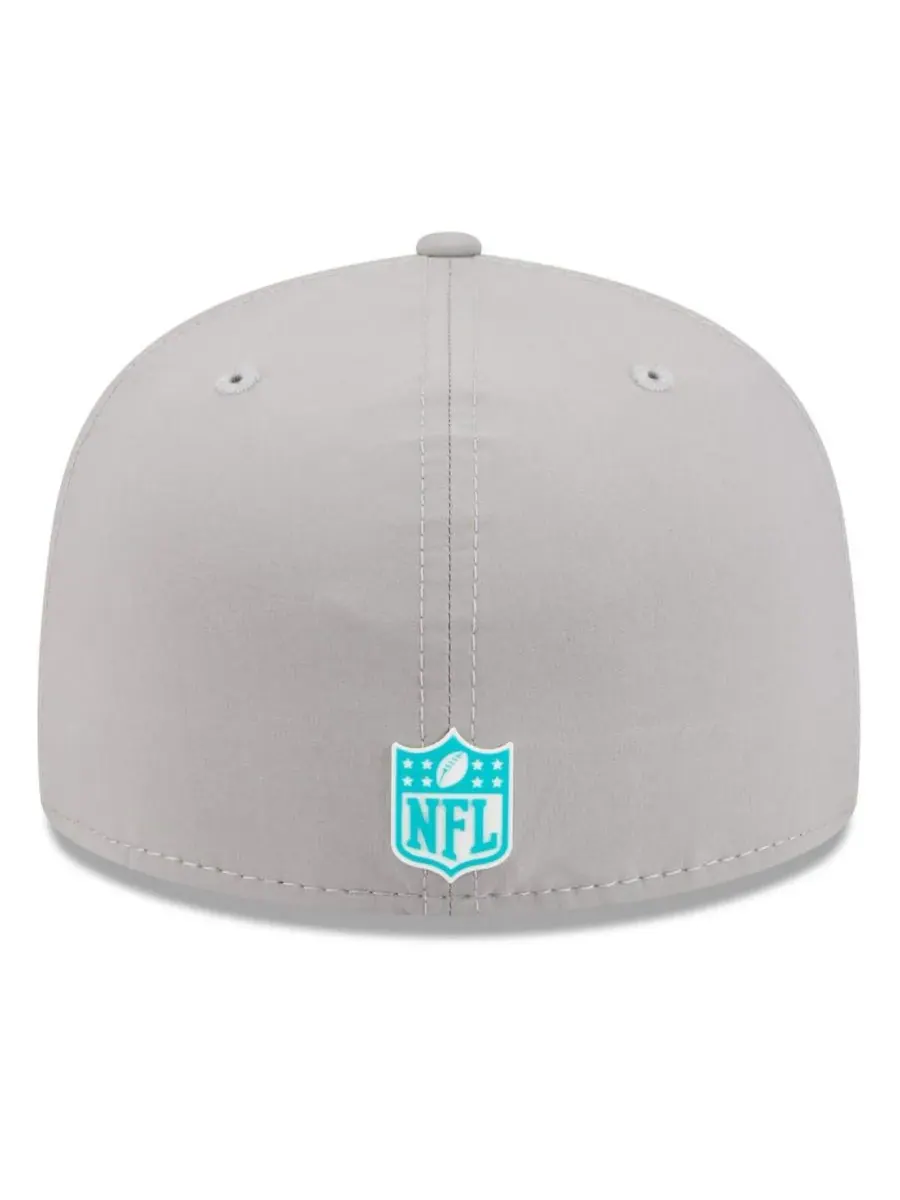 New Era Мужская серая бейсболка Miami Dolphins 2025 Sideline 59FIFTY — изображение 3 из 5, серый