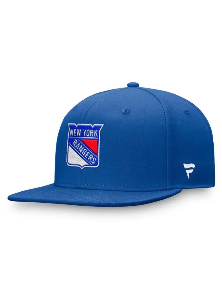 Мужская бейсболка Royal New York Rangers Core с основным логотипом Fanatics — изображение 1 из 4, королевский