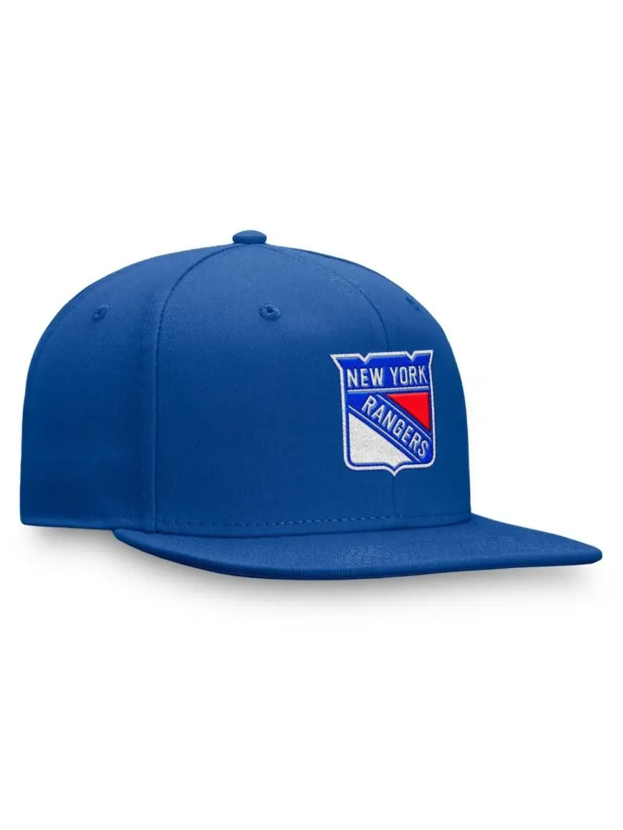 Мужская бейсболка Royal New York Rangers Core с основным логотипом Fanatics — изображение 2 из 4, королевский