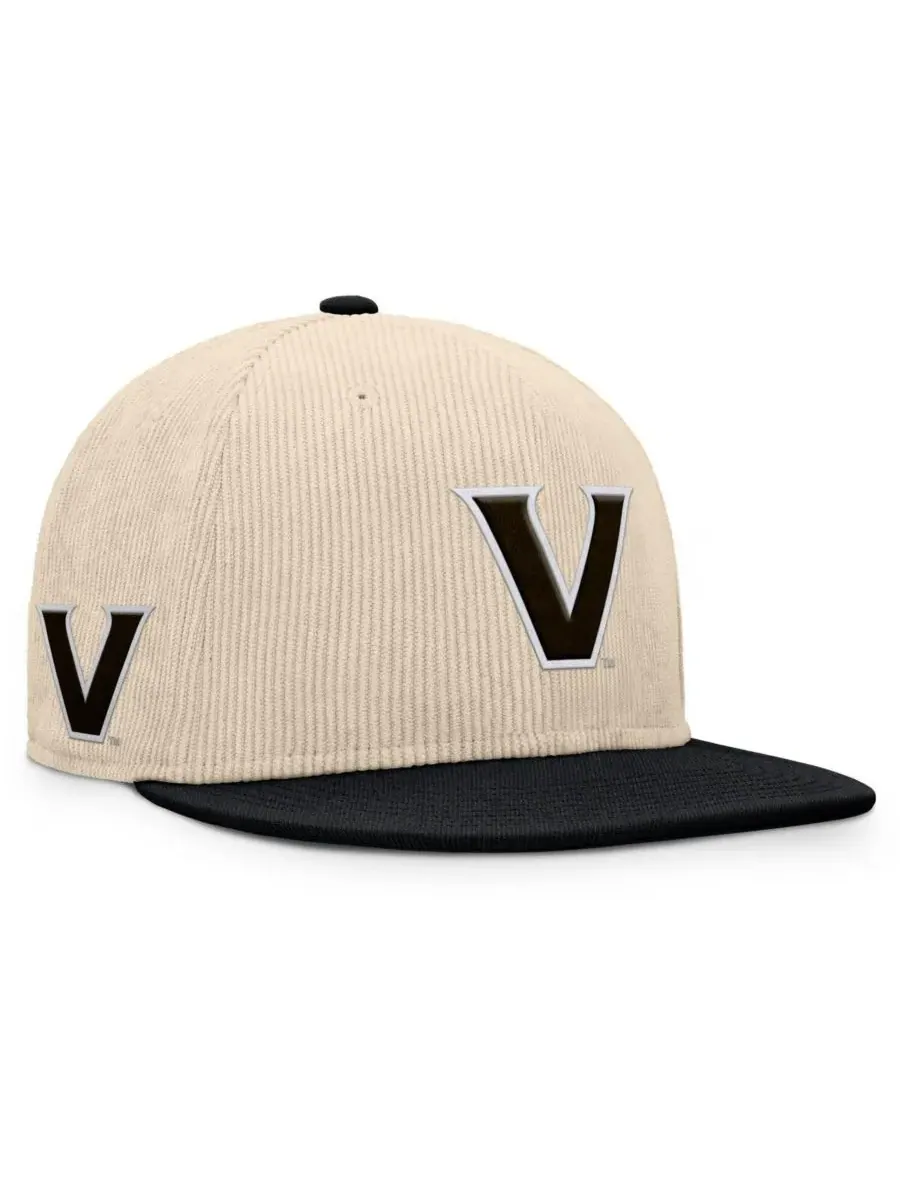 Fanatics Мужская бейсболка Vanderbilt Commodores Catcher Snapback бежевого цвета — изображение 3 из 4, бежевый