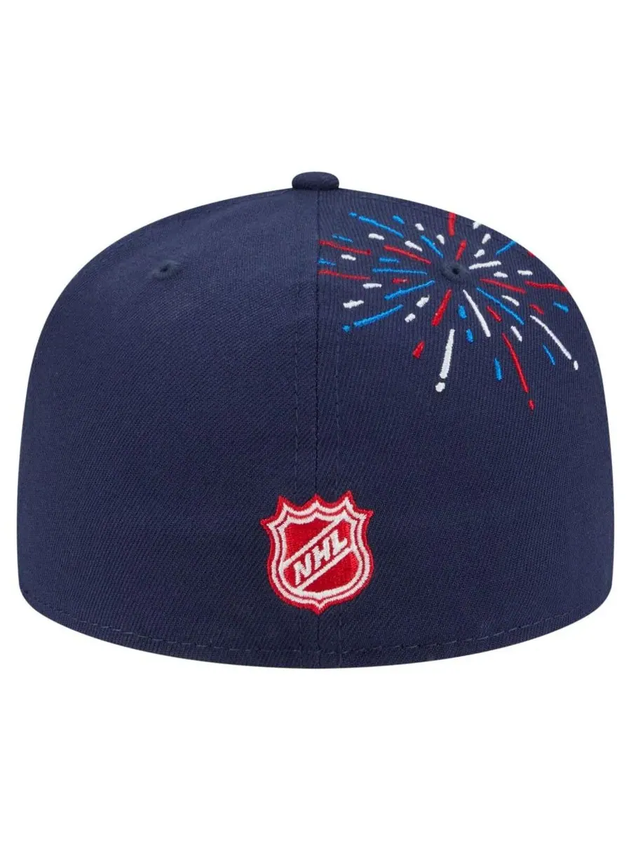 New Era Мужская темно-синяя бейсболка New Jersey Devils Americana Fireworks 59FIFTY — изображение 4 из 4, темно-синий