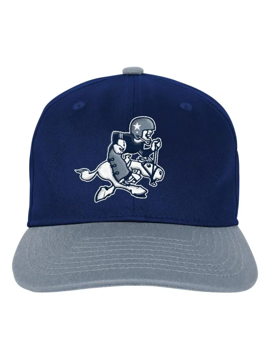 Outerstuff Бейсболка Big Boys and Girls Navy Dallas Cowboys True Retro Deadstock Snapback Hat — изображение 3 из 3