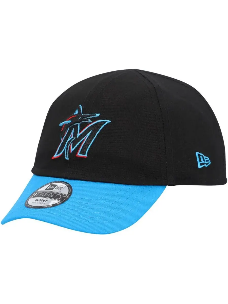 New Era Детская бейсболка My First 9TWENTY Flex для мальчиков и девочек, черная, в цветах команды — изображение 1 из 4