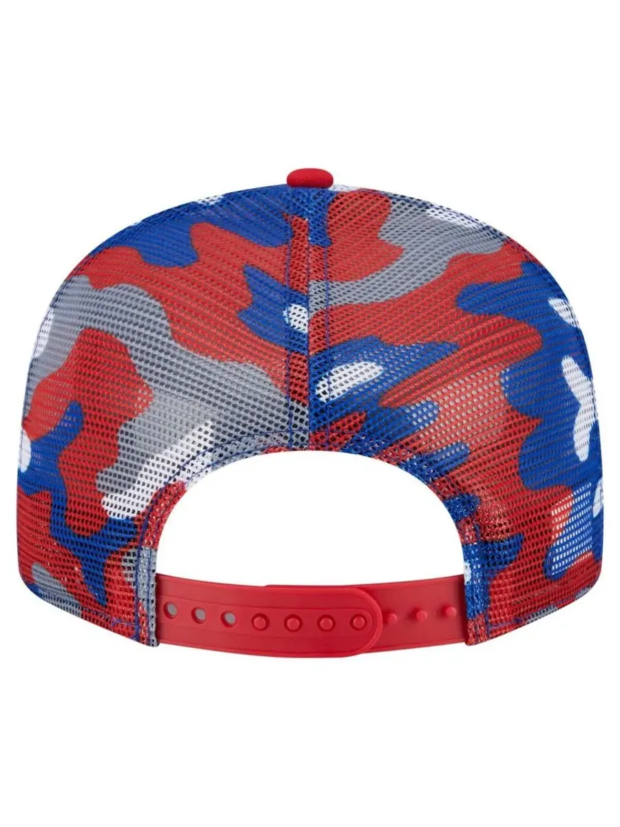 New Era Мужская сине-красная камуфляжная кепка New York Rangers 9FIFTY с регулируемой застежкой — изображение 4 из 4