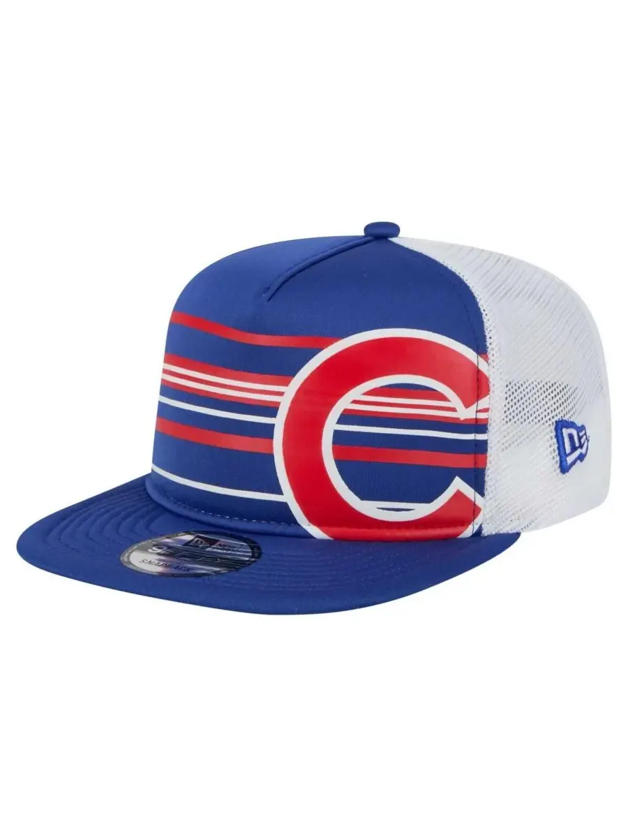 Мужская бейсболка Royal Chicago Cubs 9FIFTY A-Frame Trucker Snapback New Era — изображение 1 из 5, королевский