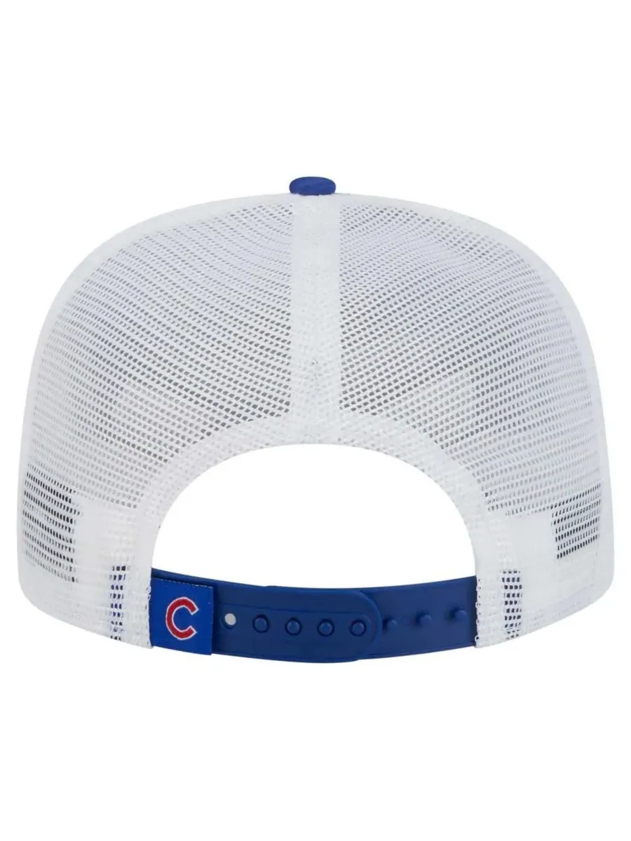 Мужская бейсболка Royal Chicago Cubs 9FIFTY A-Frame Trucker Snapback New Era — изображение 3 из 5, королевский