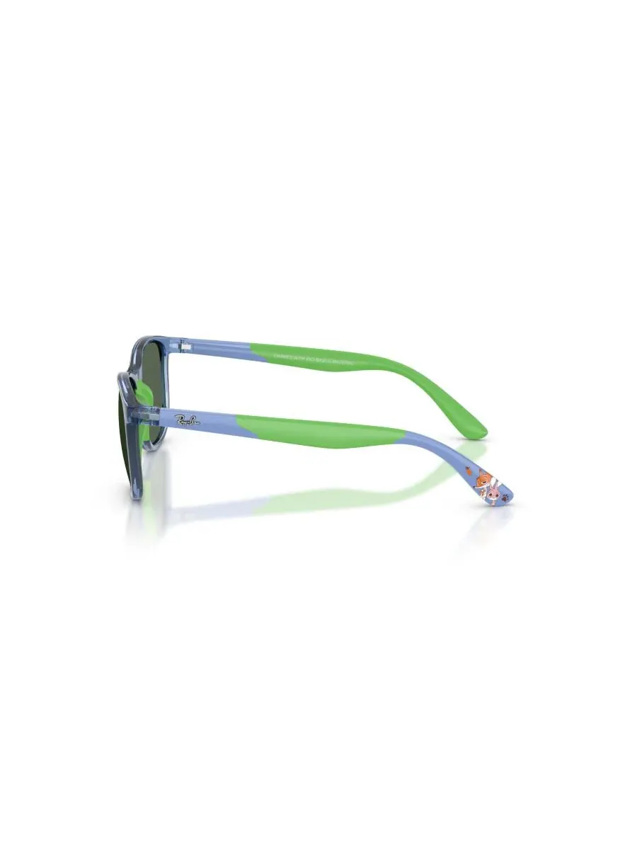 Детские солнцезащитные очки Disney - Zootopia, RB9077SF Ray-Ban Jr — изображение 3 из 7, прозрачный синий