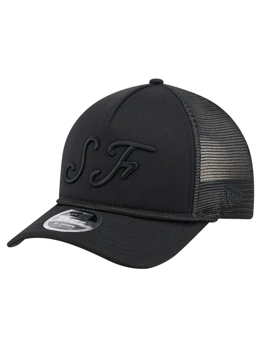 New Era Мужская черная регулируемая бейсболка San Francisco Giants City Initial 9FORTY A-Frame — изображение 1 из 4, черный