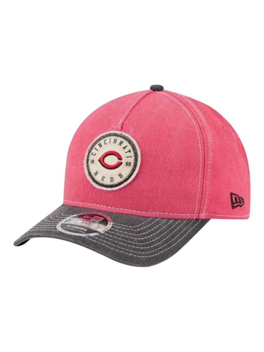 Кепка с логотипом команды New Era Cincinnati Reds, 9FORTY — изображение 1 из 5, красный черный