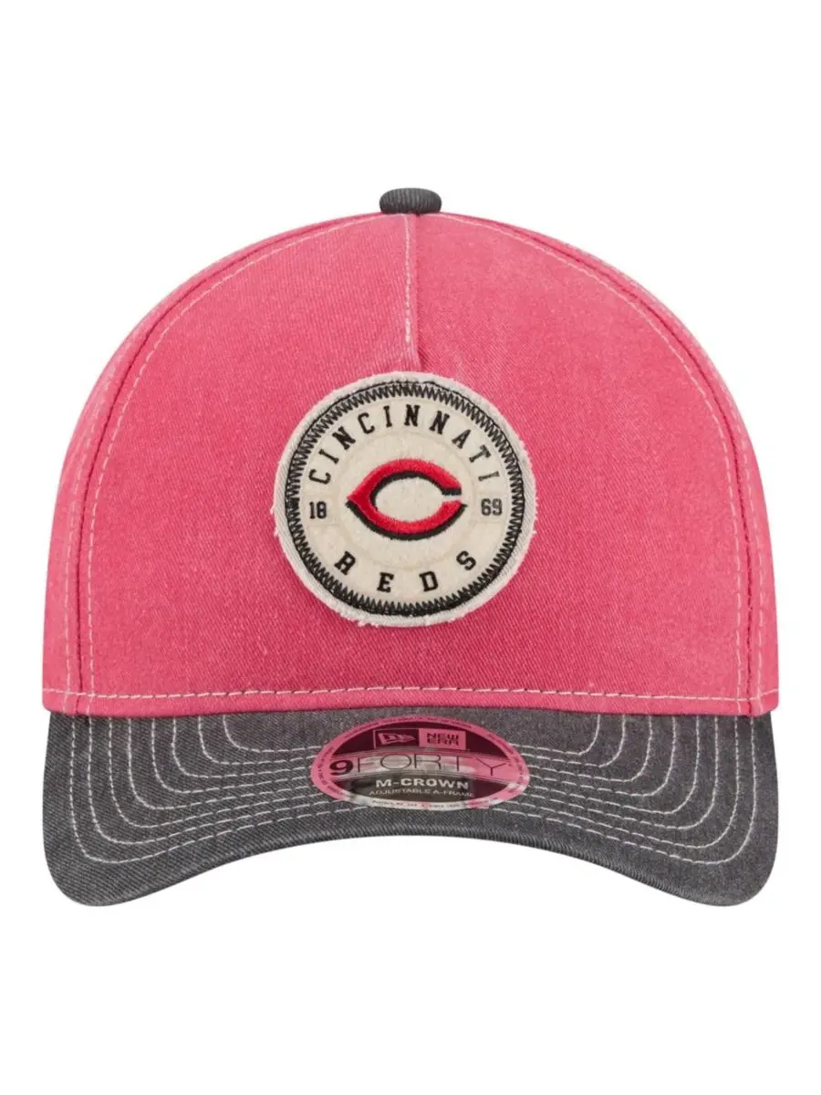Кепка с логотипом команды New Era Cincinnati Reds, 9FORTY — изображение 2 из 5, красный черный