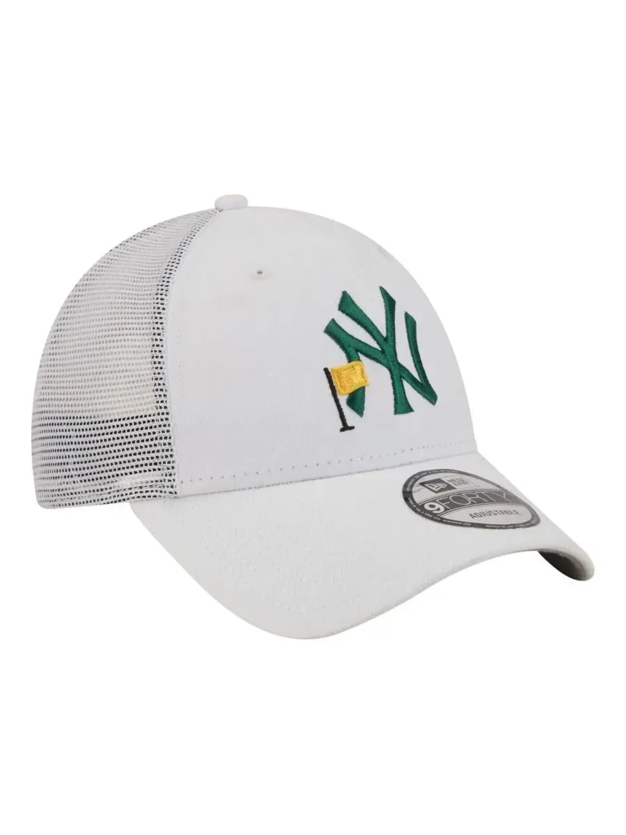 Кепка-тракер с вышивкой New York Yankees Flag 9FORTY New Era — изображение 4 из 5, белый
