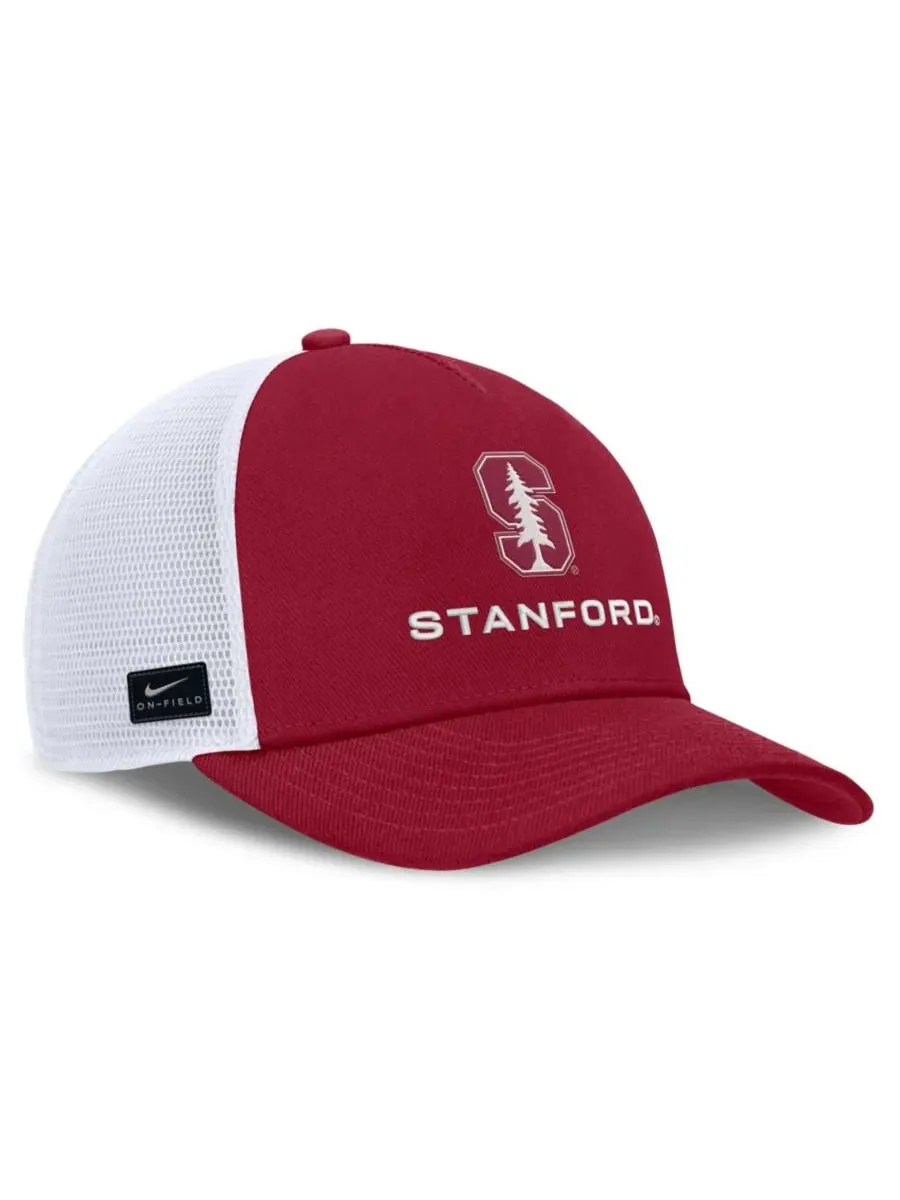 Кепка Nike Stanford Cardinal 2026 On-Field Gameday Trucker — изображение 3 из 4, белый