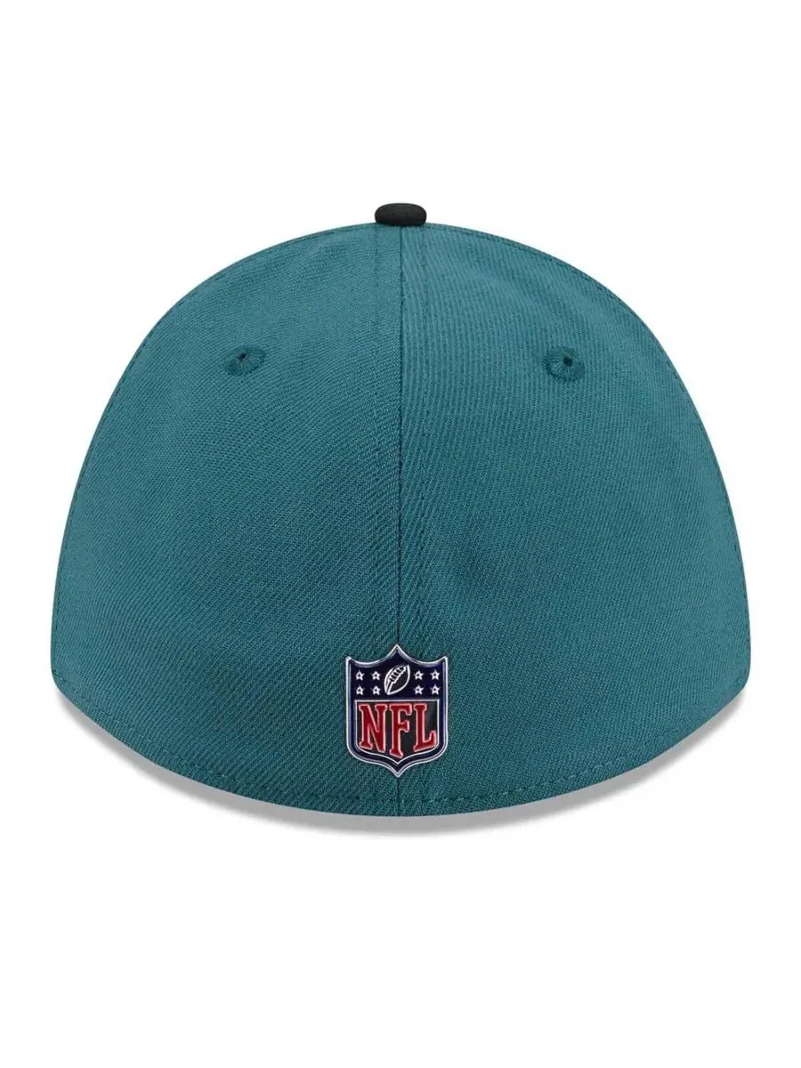 Кепка с вышитым логотипом Philadelphia Eagles, модель 39THIRTY M-Crown Flex Hat New Era — изображение 4 из 5, зеленый черный