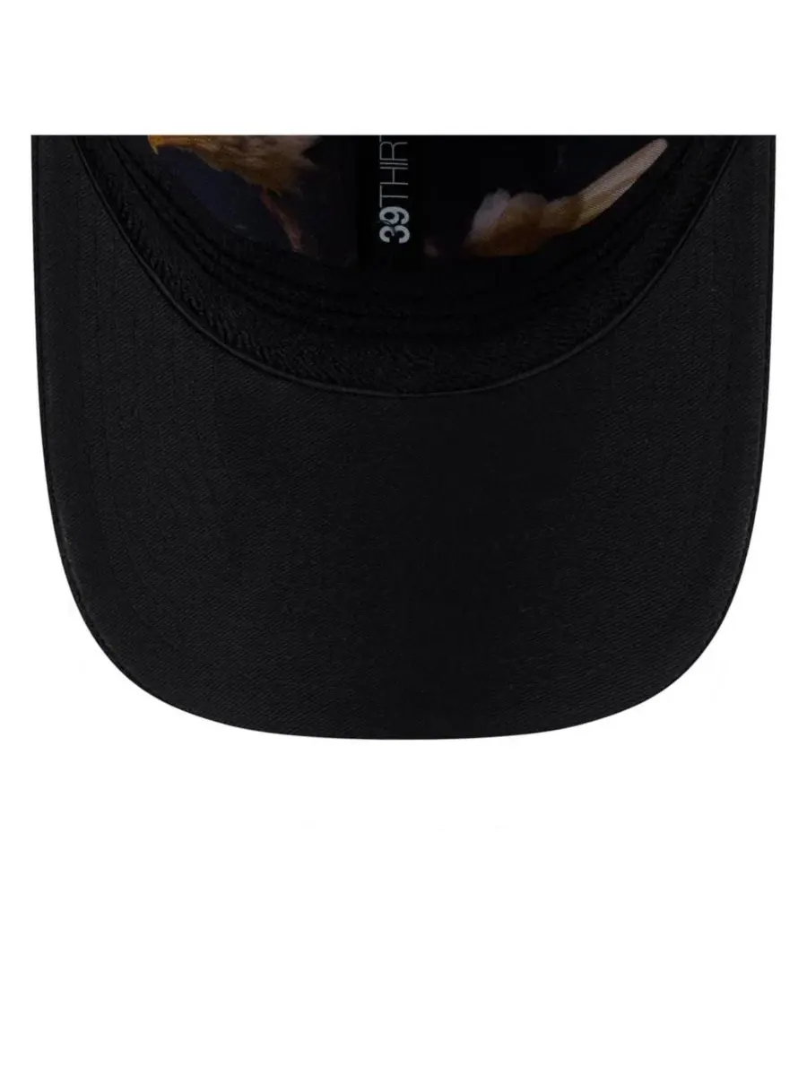 Кепка с вышитым логотипом Philadelphia Eagles, модель 39THIRTY M-Crown Flex Hat New Era — изображение 5 из 5, зеленый черный