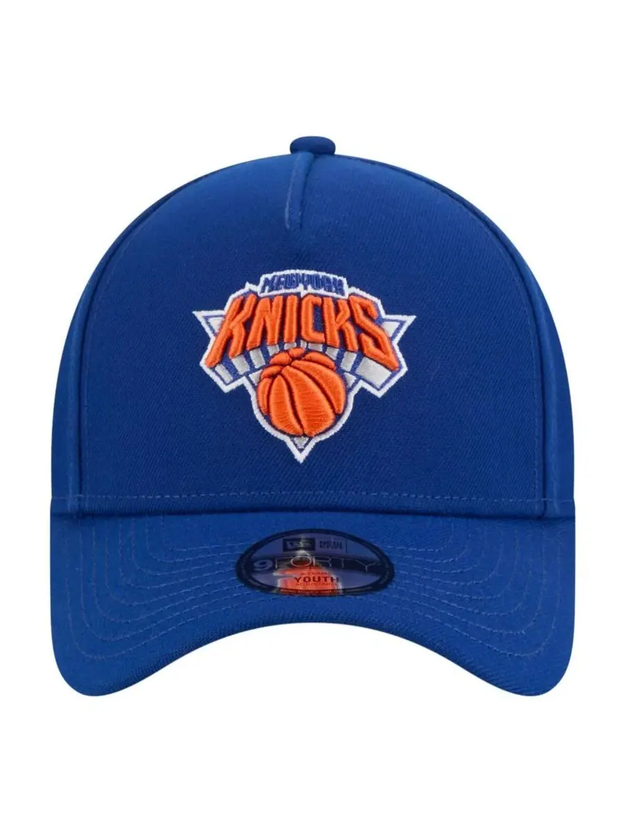 Кепка New York Knicks 9FORTY A-Frame с изогнутым козырьком New Era — изображение 2 из 5, синий