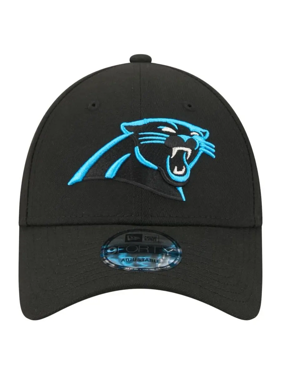 Кепка-бейсболка с вышитым логотипом Carolina Panthers New Era — изображение 2 из 5, черный