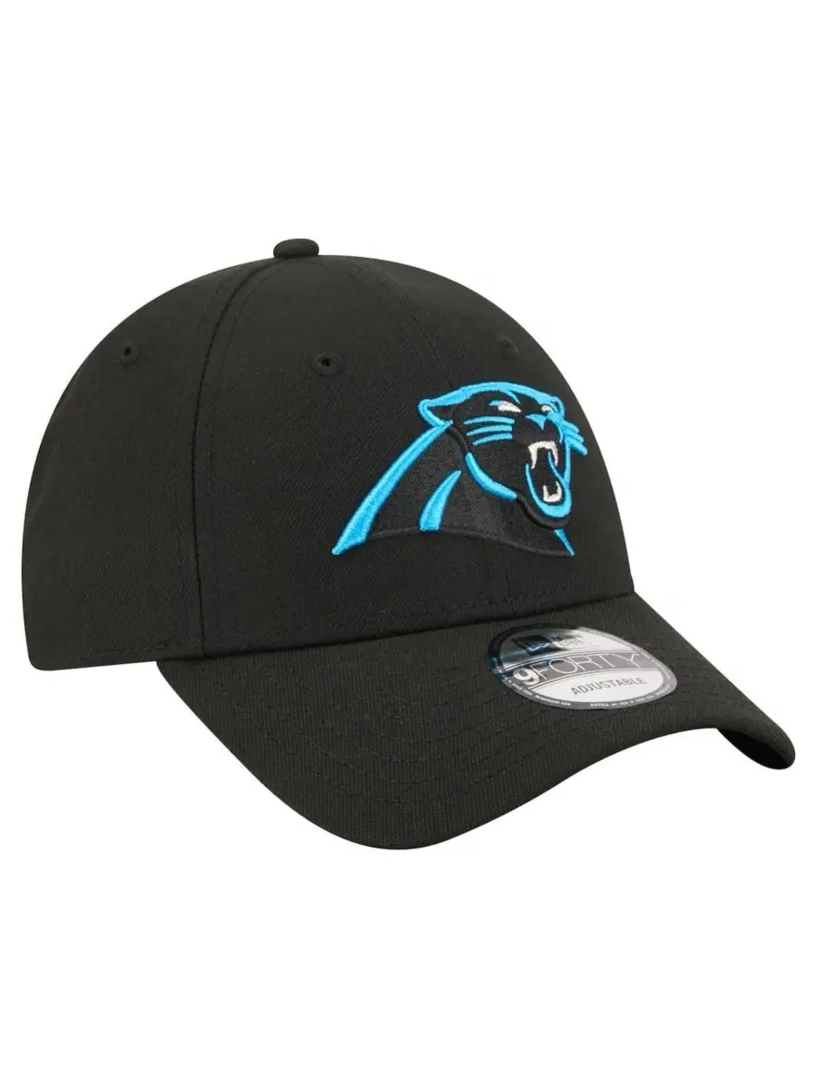 Кепка-бейсболка с вышитым логотипом Carolina Panthers New Era — изображение 3 из 5, черный