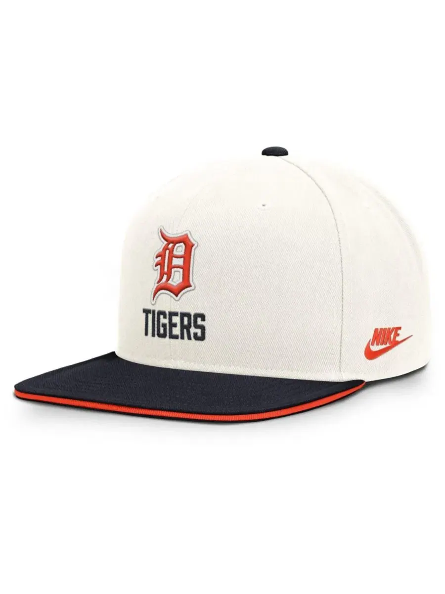 Кепка-снэпбек с вышивкой Detroit Tigers, Dri-FIT Nike — изображение 1 из 5, кремовый темно-синий