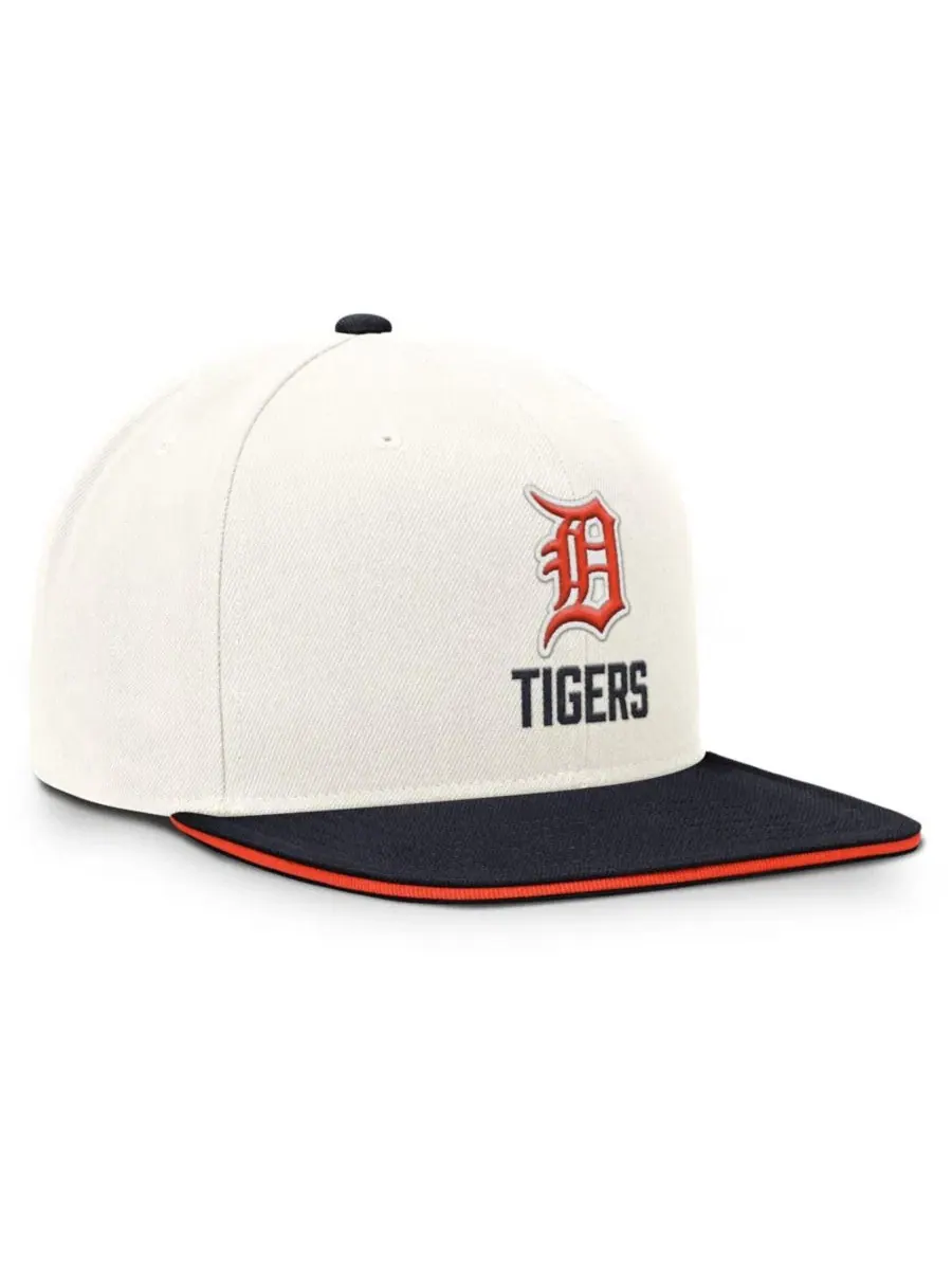 Кепка-снэпбек с вышивкой Detroit Tigers, Dri-FIT Nike — изображение 3 из 5, кремовый темно-синий