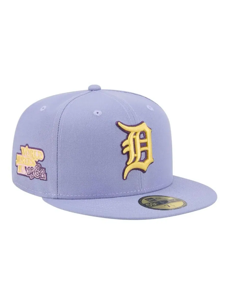 Мужская светло-фиолетовая кепка Detroit Tigers Lavender Bloom 59FIFTY New Era — изображение 1 из 5, светлый фиолетовый