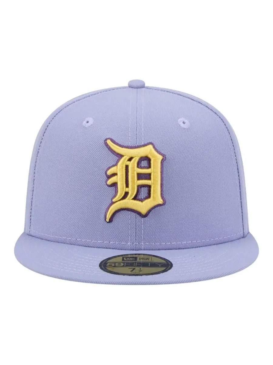 Мужская светло-фиолетовая кепка Detroit Tigers Lavender Bloom 59FIFTY New Era — изображение 2 из 5, светлый фиолетовый