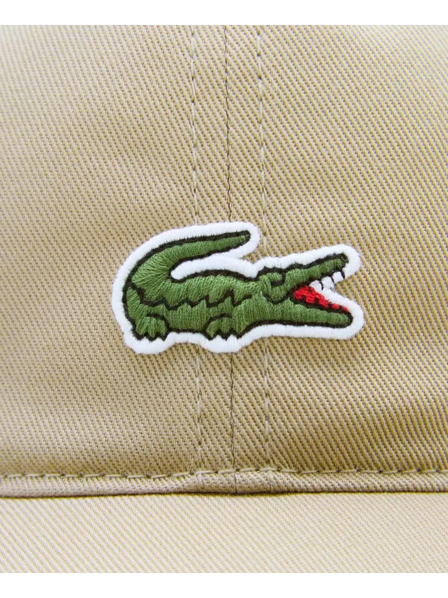 Детская и подростковая шапка-«крокодил» Lacoste — изображение 4 из 4, бежевый