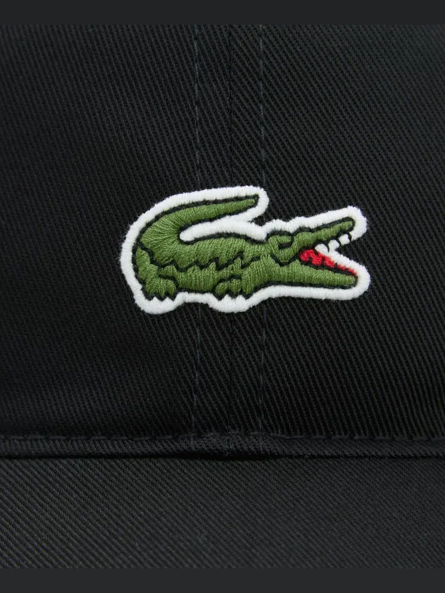 Детская и подростковая шапка-«крокодил» Lacoste — изображение 4 из 4, черный