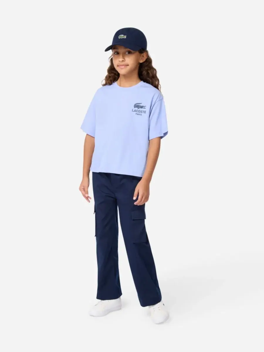 Детская и подростковая шапка-«крокодил» Lacoste — изображение 2 из 7, синий
