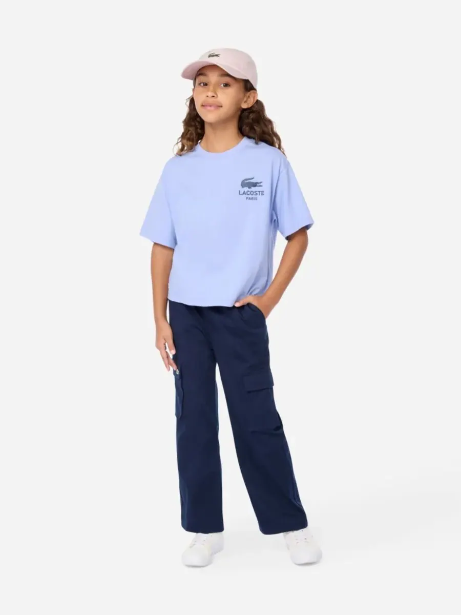 Детская и подростковая шапка-«крокодил» Lacoste — изображение 2 из 7, розовый