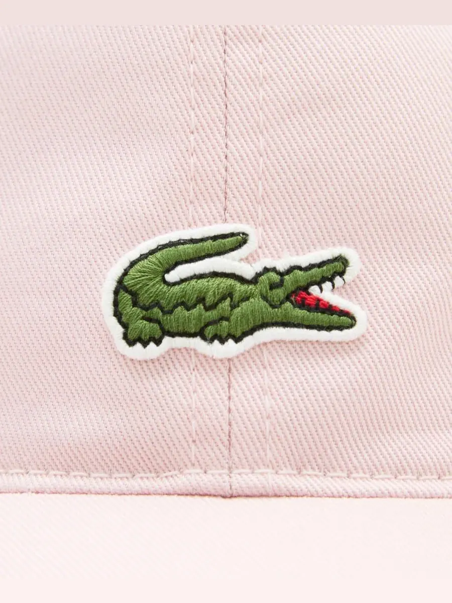 Детская и подростковая шапка-«крокодил» Lacoste — изображение 7 из 7, розовый