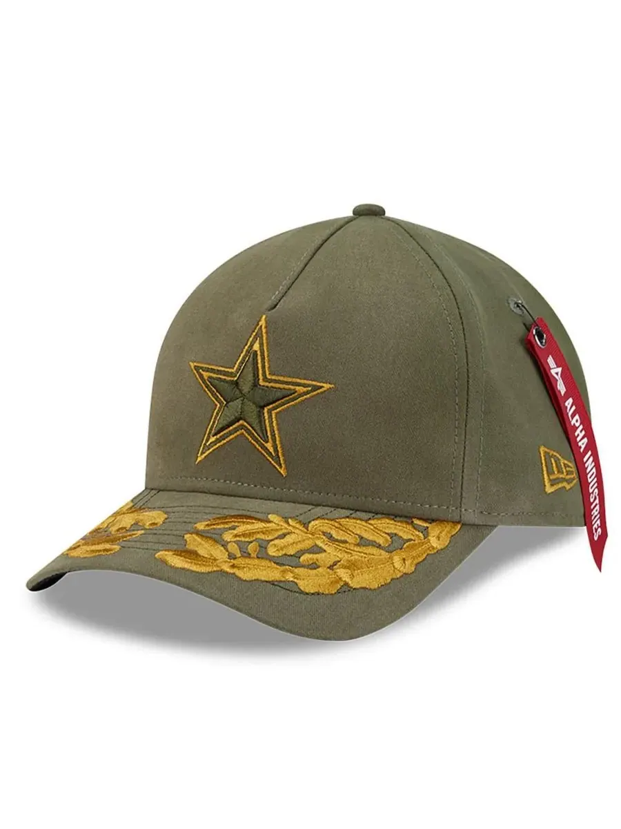 New Era Регулируемая кепка Alpha Men's Industries оливкового цвета с символикой Dallas Cowboys — изображение 1 из 5