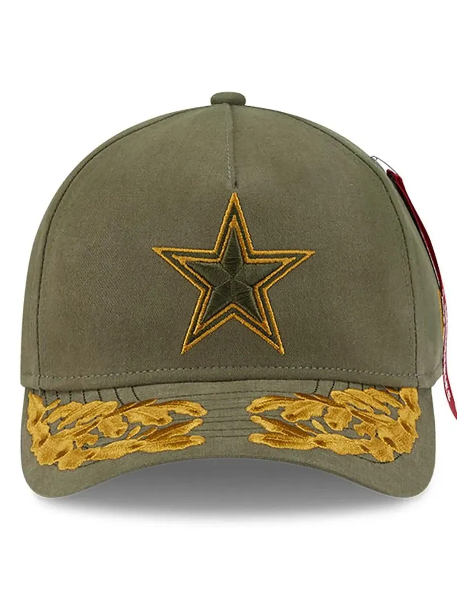 New Era Регулируемая кепка Alpha Men's Industries оливкового цвета с символикой Dallas Cowboys — изображение 2 из 5