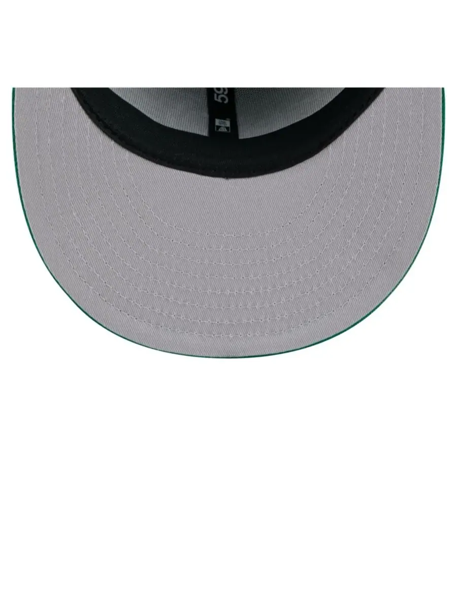 New Era Мужская бейсболка Boston Celtics State Stitch 59FIFTY ярко-зеленого цвета — изображение 2 из 5, зеленый