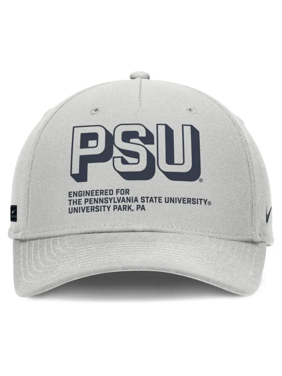 Nike Мужская серая кепка Penn State Nittany Lions 2025 Sideline Dust с регулируемой высотой и — изображение 2 из 4, серый