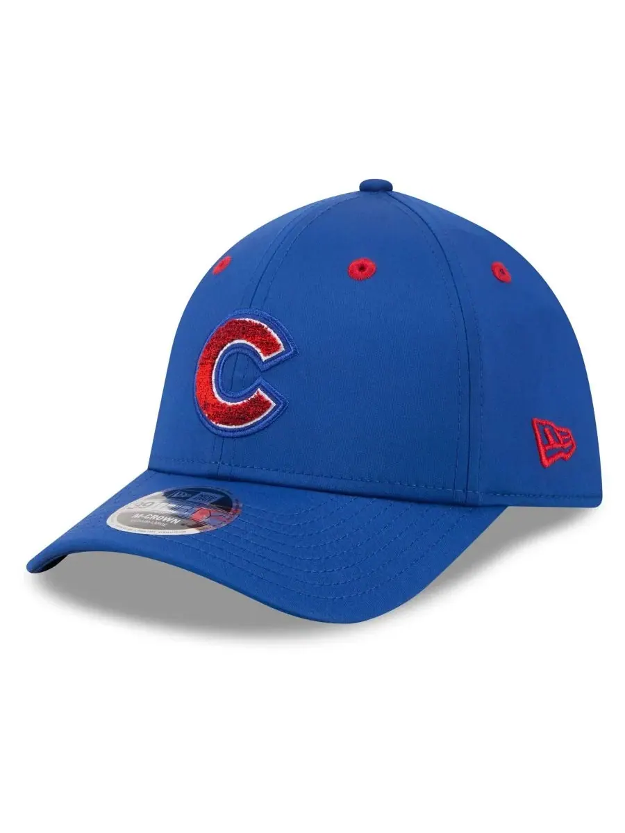 Кепка с вышивкой Chicago Cubs New Era — изображение 3 из 5, королевский