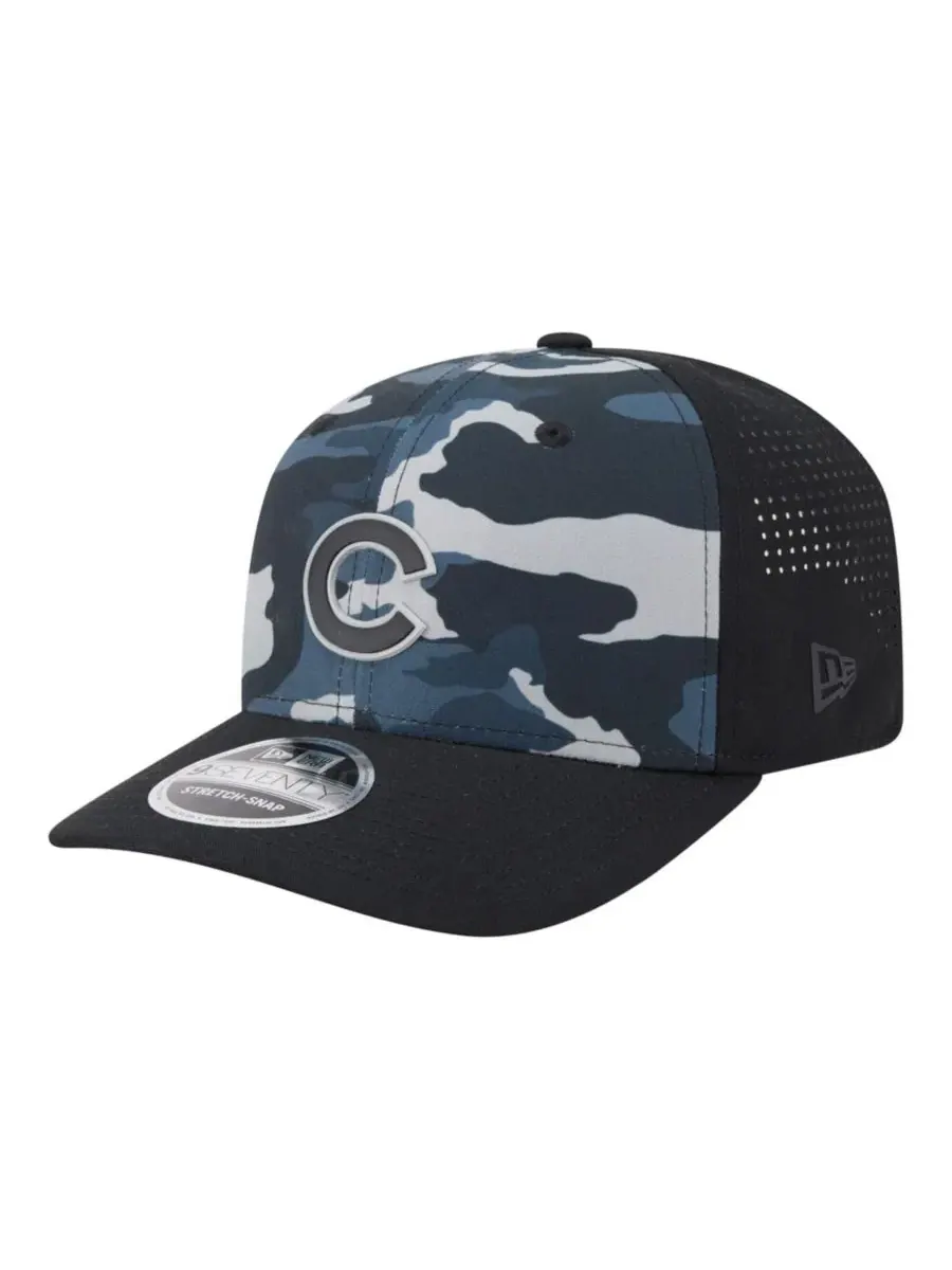 Кепка с козырьком Chicago Cubs Tonal Camo 9SEVENTY New Era — изображение 1 из 5, черный