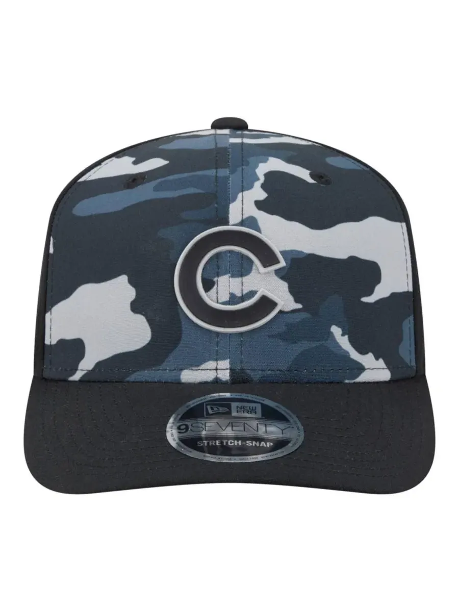 Кепка с козырьком Chicago Cubs Tonal Camo 9SEVENTY New Era — изображение 2 из 5, черный