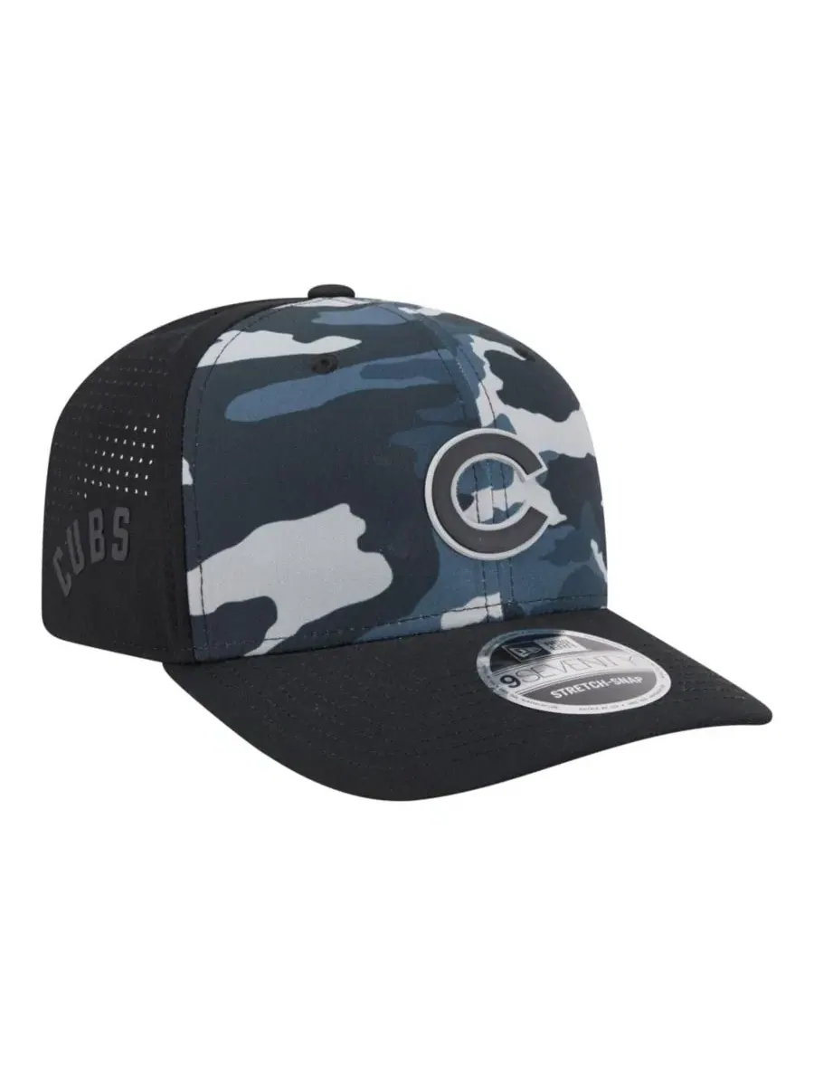 Кепка с козырьком Chicago Cubs Tonal Camo 9SEVENTY New Era — изображение 3 из 5, черный
