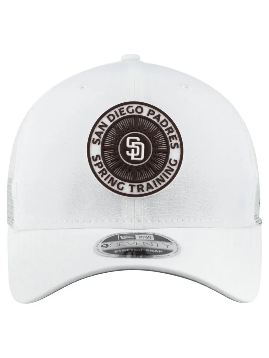Бейсболка New Era San Diego Padres 2026 Spring Training Fan Pack 9SEVENTY — изображение 4 из 4, белый